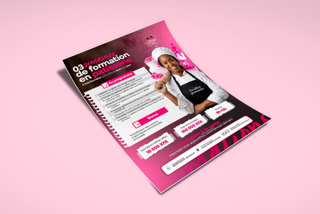 Optimiser la conversion d&rsquo;une formation professionnelle par le design visuel: Le projet « Délices Gourmandes